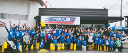 NOVUS GLASS IN BRITISH COLUMBIA WALKS FOR WATER